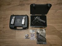 CCW GP Arms Forza 3.1" 9mm 2011 with Romeo X Compact Dot, 2 Mags, Pelican Case