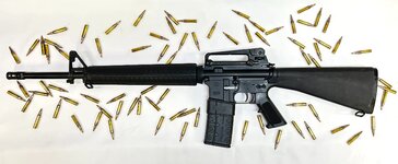 FNH M16 RIFLE W 20" AERO A2 UPPER 5.56MM CA COMPLIANT - RESEDA, 91335.