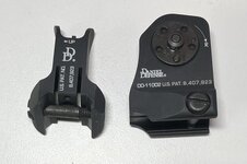 Daniel Defense AR-15 Rock & Lock Iron Sight Set, San Diego