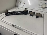 Sig Romeo/Juliet 3, MBUS Sights FDE, & PSA 12” Handguard