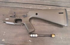 Complete OD Green KP-15 lower minus trigger group (San Diego)