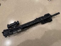 Rainier Arms complete upper with PA Cyclops and Streamlight Protac