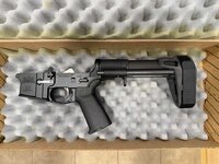 Brand New PSA AR-15 Complete MOE EPT Pistol Lower with SB Tactical PDW Pistol Brace - Roseville