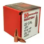 Hornady .224 53g Match #2250 Projectiles 100 rnds  Sunnyvale, CA