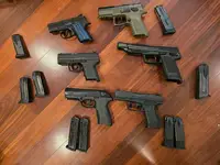 WTS CZ P07, CZ RAMI 2075, HK USP Elite 45, HK P2000SK, Beretta PX4 Storm, and Walther P99