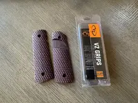 VZ Grips - 1911 Diamond Back Full-Size Grips - Black Cherry