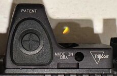Trijicon RMR RDS and FCD mounting plate - Orange