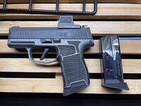 P365x  w/ EPS CARRY, FDEZ WORKS grip module , 2 clips off roster -Bay Area
