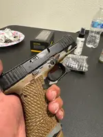 Glock 19x with lv stipple and cerakote job