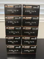 Blazer Brass 38SPL 125 Grain FMJ