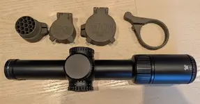 Vortex Viper PST II 1-6x24 MRAD with MKM accessories in FDE