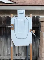USPSA Silhouette Rubber Targets