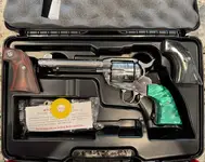 Ruger Vaquero, 5104, 5.5” Polished Stainless, .45 Long Colt, Roseville