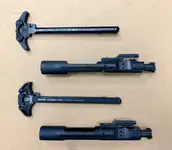 Noveske BCG’s, Geissele and BCM charging handles