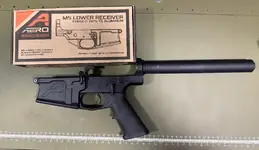 Aero Precision M5 pistol lower assembled