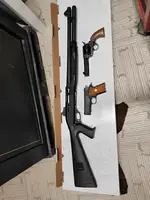 1911's colt officers and AWA 1873 single action and benelli m1