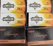 WTS: PMC Bronze + Armscor  200rds .308 Win
