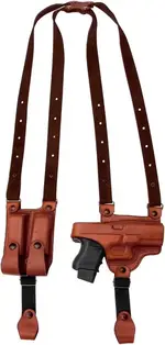 Tagua SH4-1032 Full Slide Shoulder Holster, Walther P22-34, Brown, Right Hand