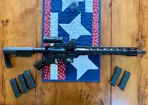Juggernaut Tactical Featureless JT-9 with 5 mags and Holosun 510C-Green and Magnifier