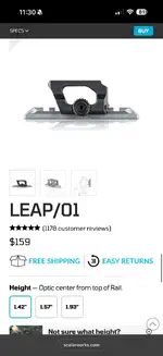 Scalarworks Leap T2 1.42” Mount