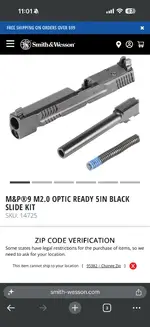 M&P 2.0 5in Barrel & Slide Kit - Central Valley