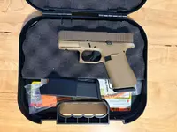 Glock 43X MOS, Coyote Tan