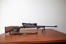Pre-64 Winchester Model 70 .308 Norma Magnum w/ Leupold Scope