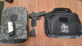 Hellcat pro apex ported slide and barrel with vaultek 2.0 safe