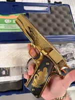 Colt 38 Super El Precidente De Oro 1 of 500