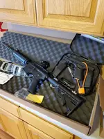 Glock 19, practically brand new. Comes with five magazines
