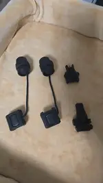 Unity Gascap with mod button,  Magpul Pro Sights, FCD sling mounts, Surefire  Scout Tail Caps and pro mounts ,  Diamond Bar