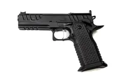 Atlas Gun Works Apollo V3 Right Handed All DLC BLK, Flat Medium Silver Trigger, Tactical Magwell, Shielded Ambi Right Bias Safety, SRO/RMR Optic plate