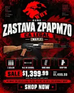 ZASTAVA ZPAP M70 MAPLE — CALIFORNIA LEGAL — $1,399.99