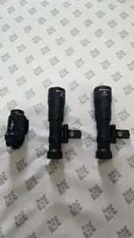 Surefire XC3, M340DF Pro Scout, Unity Gascap with mod button,  Magpul Pro Sights, FCD sling mounts,  Diamond Bar