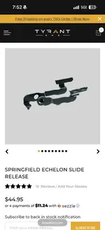 Springfield Echelon Tyrant Cnc Extended Slide Release