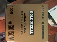Federal Gold Medal large pistol match primers - Sacramento