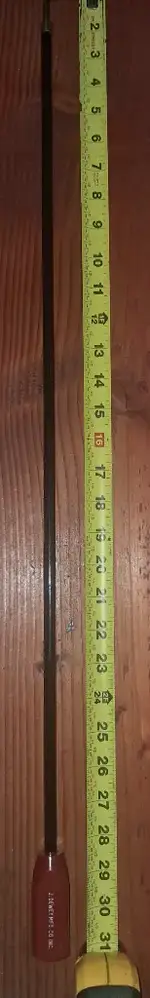 J dewie single piece shotgun Cleaning rod with brass tip