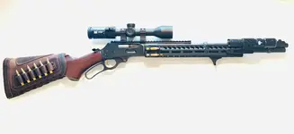 Marlin 336. 30-30  'JM Stamp"- Ranger Point Handguard, MPVO Scope, Rifle Case