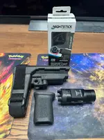Misc Gun Accessories - SBA3 Brace, BCM vertical grip, Nightstick weapon light G17.3-5 & G43X, Magpul Stock