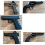 Multiple rifles and pistols for trade