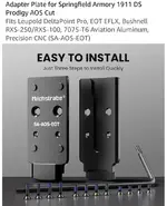 Prodigy 1911 DS adaptor plate for AOS OPTIC