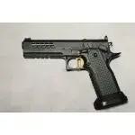 Atlas Gun Works Titan V3 Right Handed All DLC BLK, Flat Medium Gold Trigger, Large Hand Magwell, Right Bias Safety, SRO/RMR Optic plate