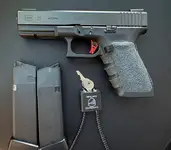 Glock 21 SF, Pyramid Trigger, Extended Mag Release, Two 10 rd Mags.