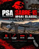 PSA SABRE-15 FORGED M4A1 CLASSIC — CALIFORNIA LEGAL — $1,099.99