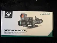 Vortex Venom Rifle Scope with Venom Red Dot and Sport Mount Bundle -SoCal