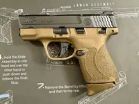 Smith & Wesson M&P 9 Shield Plus 9mm – Burnt Bronze w/ AmeriGlo Night Sights