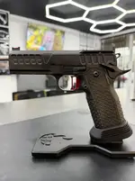 Atlas GunWorks NYX V3 Right Handed All DLC BLK, Flat Red Medium Trigger, Large Hands Magwell, Standard Ambi Safety