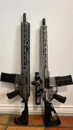 FINAL PRICE $2,500 2 Sig Sauer Rifles Unfired: Sig MCX Virtus Patrol 5.56mm & Sig M400 Elite 556