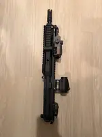 AR pistol upper with Vortex red dot