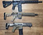 SEMI AUTO AR PISTOLS - SOLGW M4-L89 13.7" 556/ Aero+Maxim 5.5" 556 / PSA Sabre-15 10.5" 556